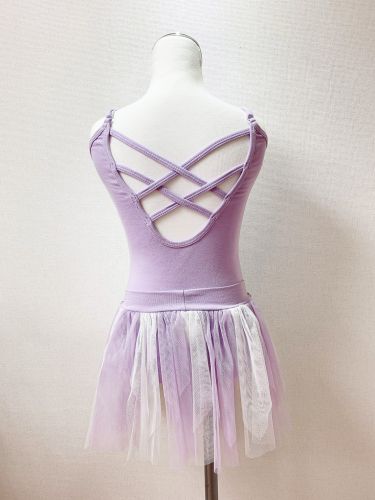 亮片銀點美背連身舞衣