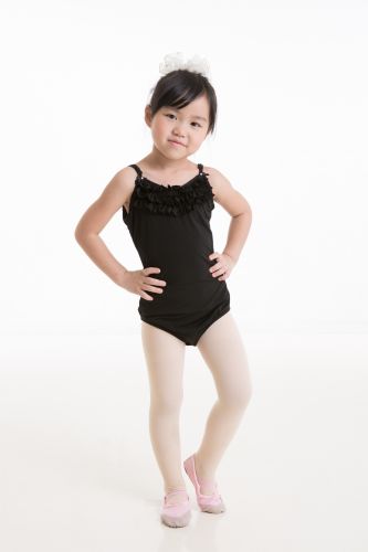 優雅復古蛋糕領細肩帶連身舞衣